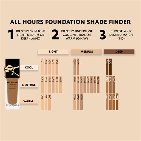 yves saint laurent all hours foundation stick swatches|ysl all hours shade finder.